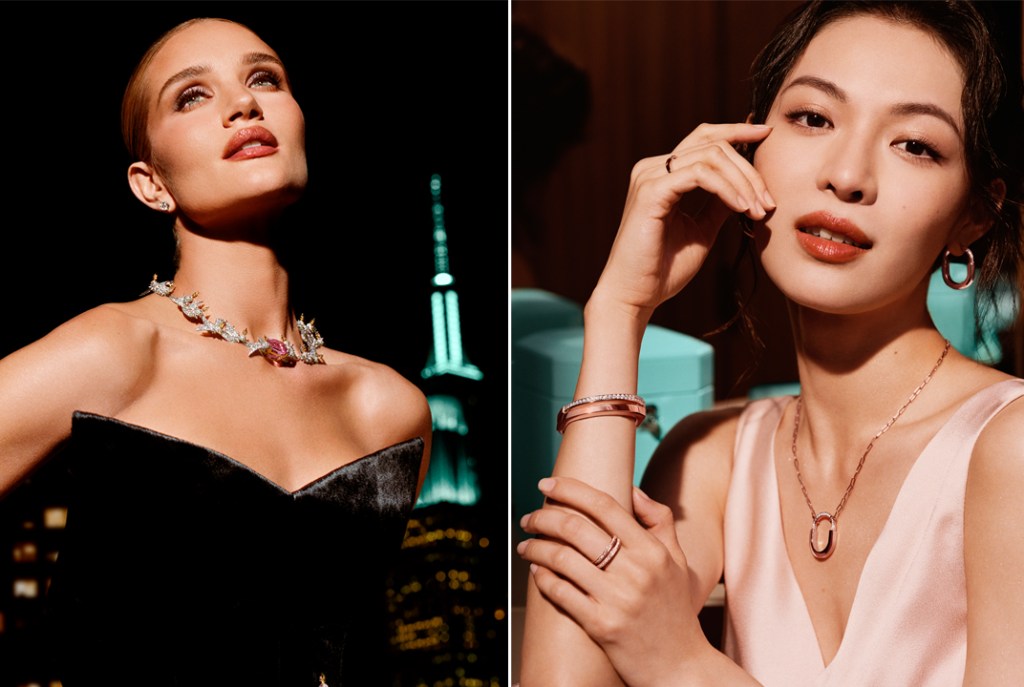 Tiffany & Co. Celebrates Holiday With Rosie Huntington-Whiteley and Elaine Zhong