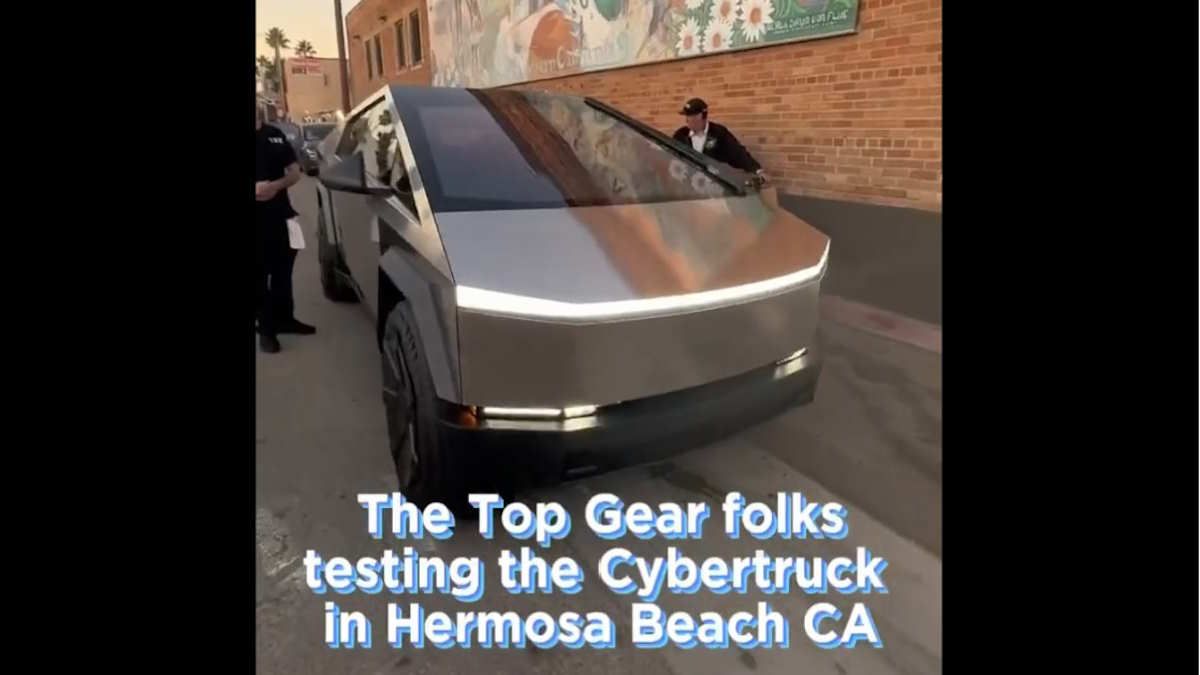 Top Gear Tests Out Cybertruck in California