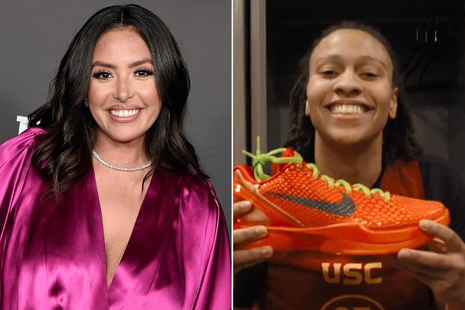 Vanessa Bryant Gifts Pairs of Kobe 6 ‘Reverse Grinch’ Sneakers to USC Basketball Teams: ‘We Appreciate You’