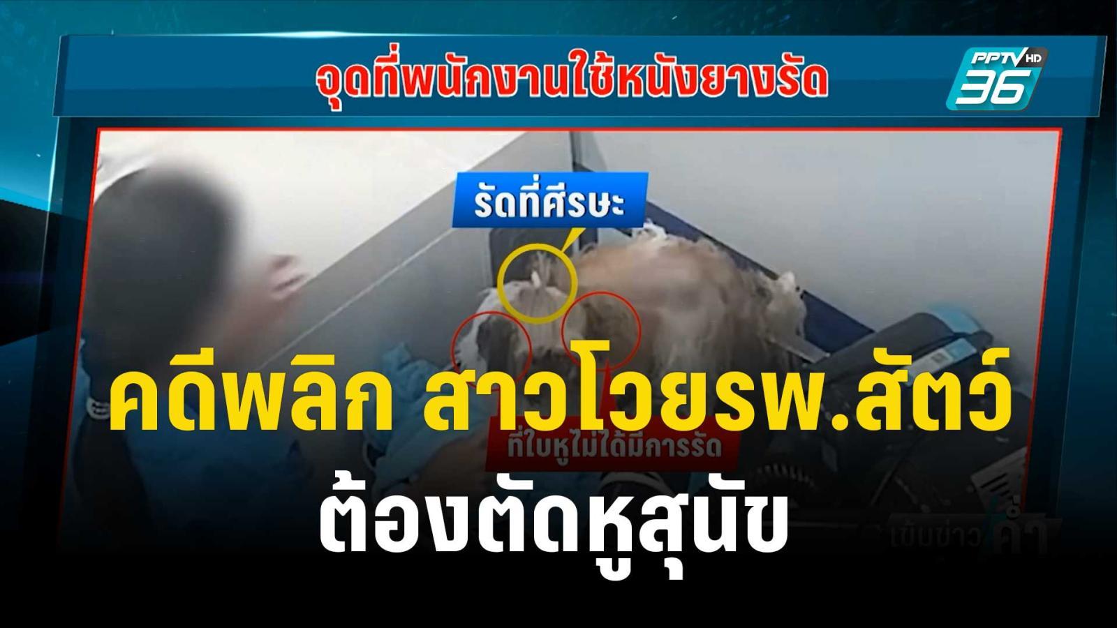 คดีพลิก สาวโวยรพ.สัตว์ ต้องตัดหูสุนัข  | เข้มข่าวค่ำ