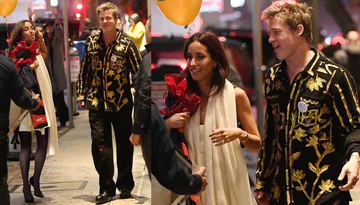 Brad Pitt Celebrates 60th Birthday with Ines De Ramon in Young Style