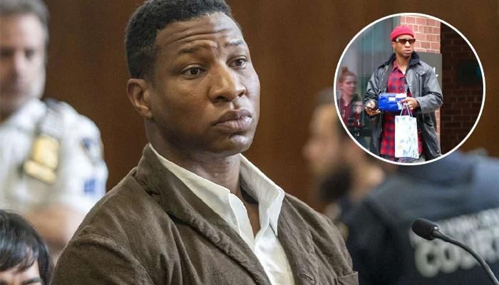 Jonathan Majors Appears Solemn in His First Public Appearance Since His Conviction