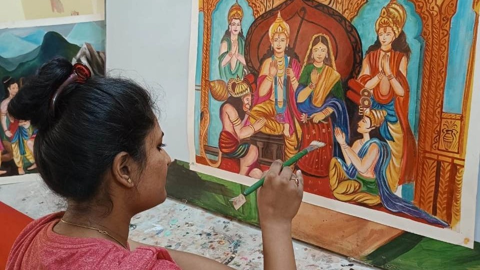 Bhopal: Engineer-turned Artist’s 12 Paintings To Be Displayed In Ayodhya On Jan 22