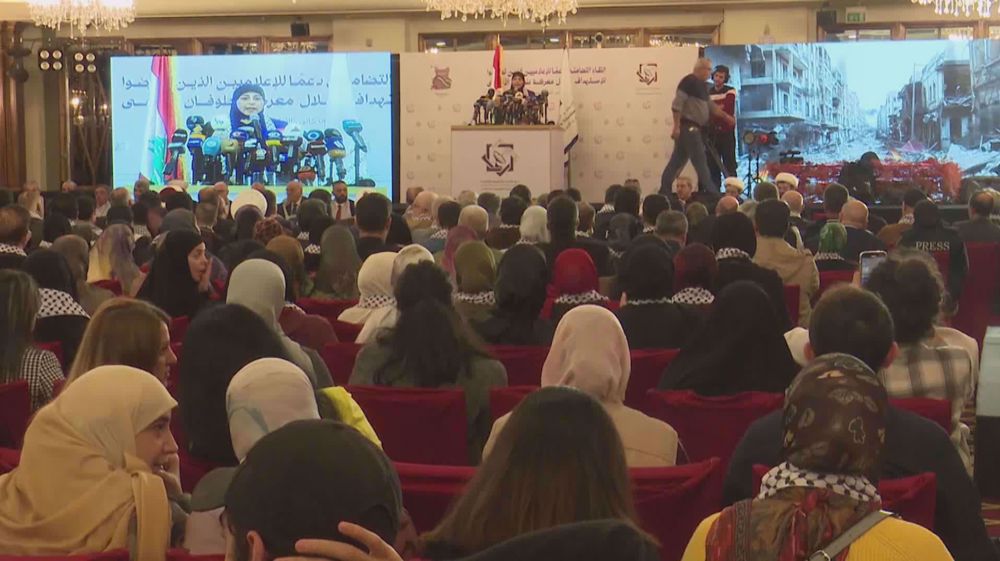 Islamic radio and television union hold pro-Palestine conference in Beirut