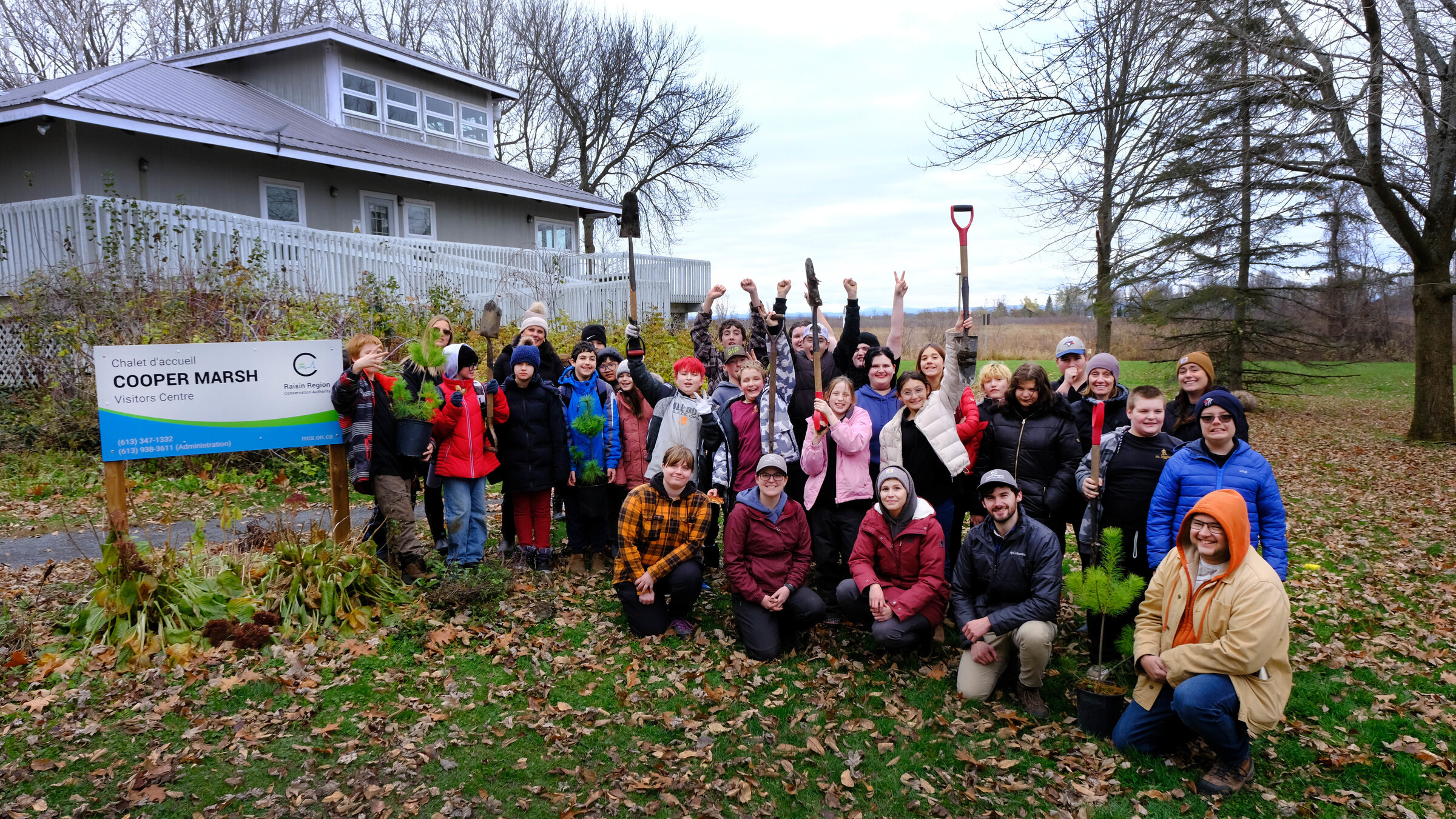 Students Help Enhance Wildlife Habitat at RRCA’s Cooper Marsh Conservation Area