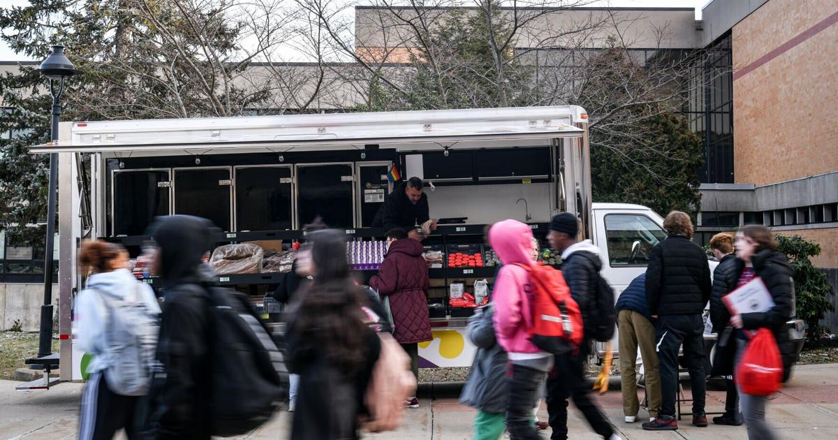 Mobile food pantry helps students in need