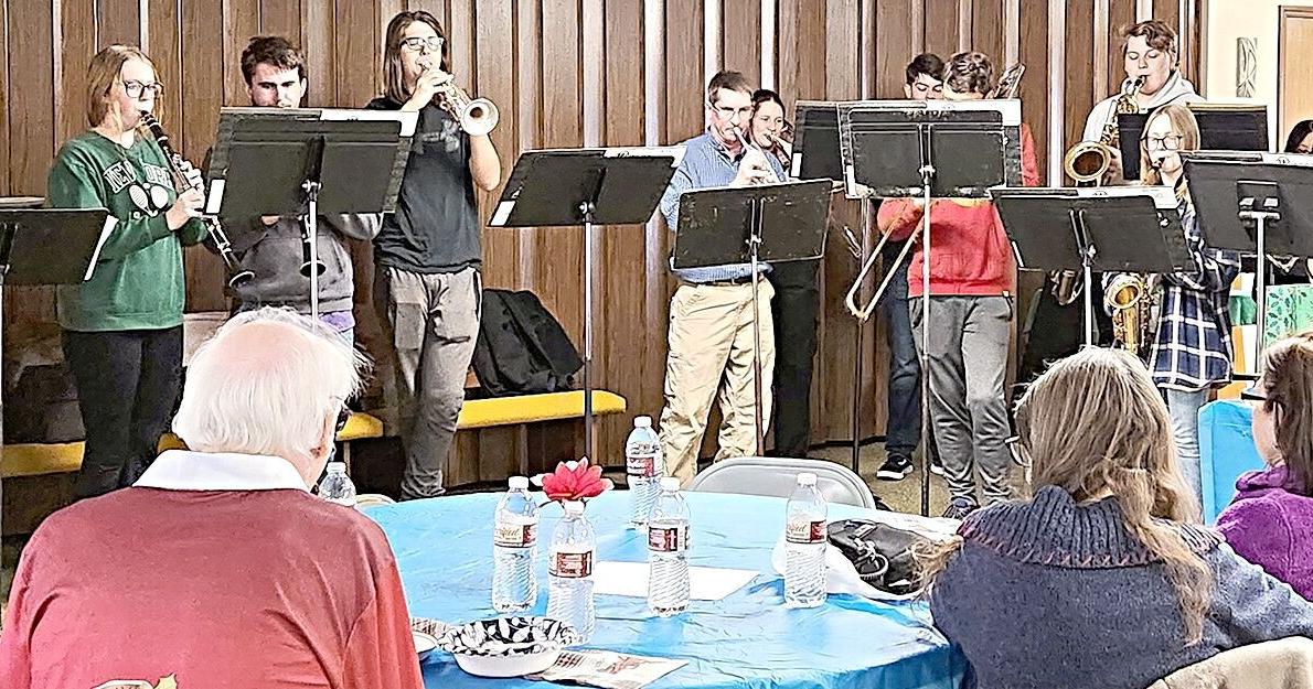 Retired School Personnel enjoy Christmas music