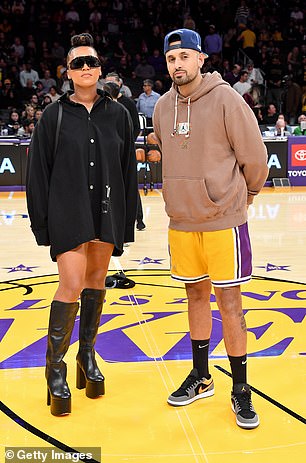 Naomi Osaka enjoys courtside Lakers seats with Nick Kyrgios