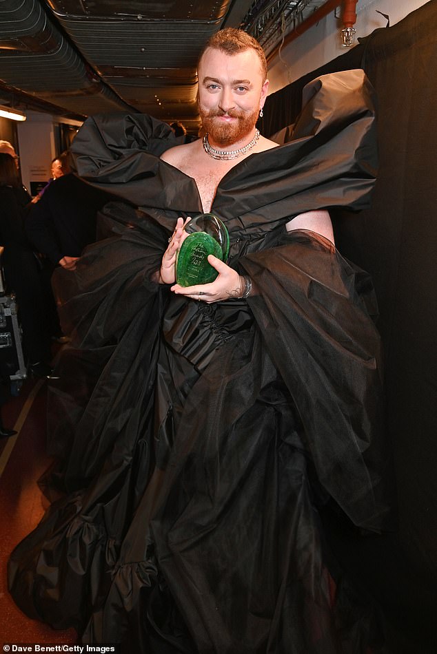 British Fashion Awards: Sam Smith accepts Cultural Innovator trophy