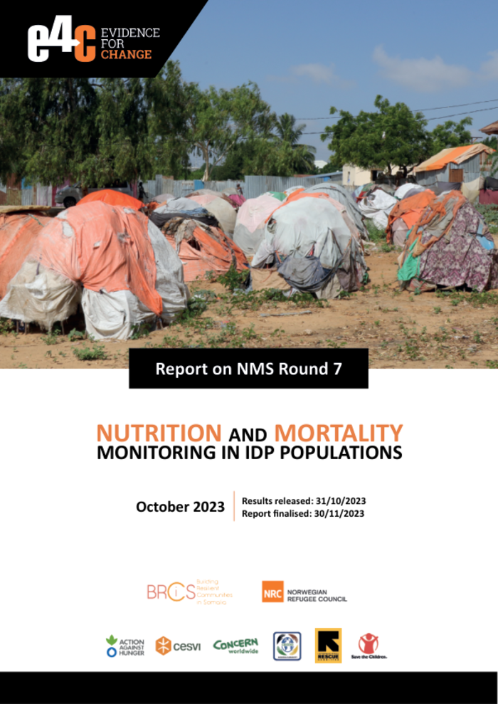 Nutrition and Mortality Monitoring in IDP Populations: Report on Round 7 – October 2023 (Report issued: 31/10/2023 )