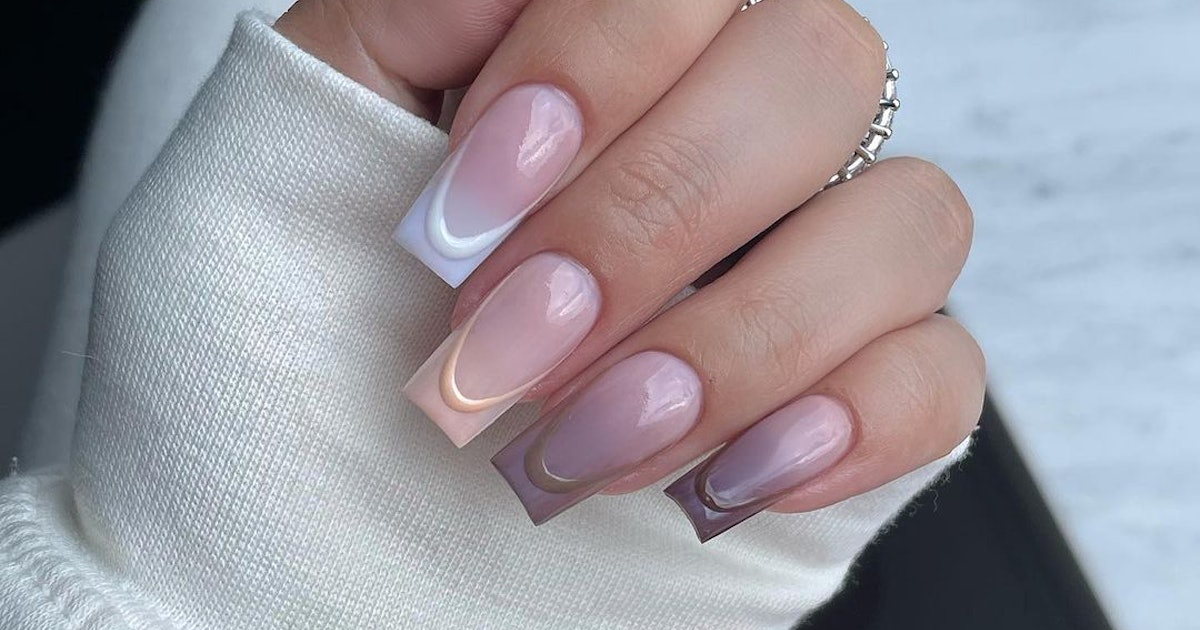 This Cool Chrome Ombré Manicure Combines Multiple Nail Trends In One