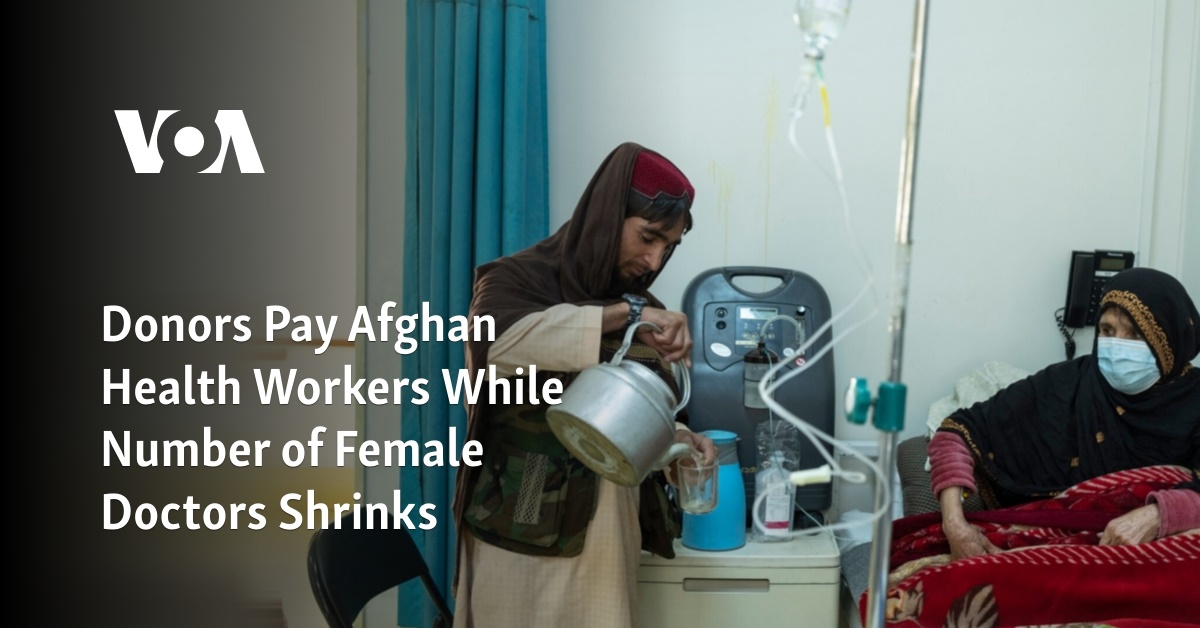 Donors Pay Afghan Health Workers While Number of Female Doctors Shrinks