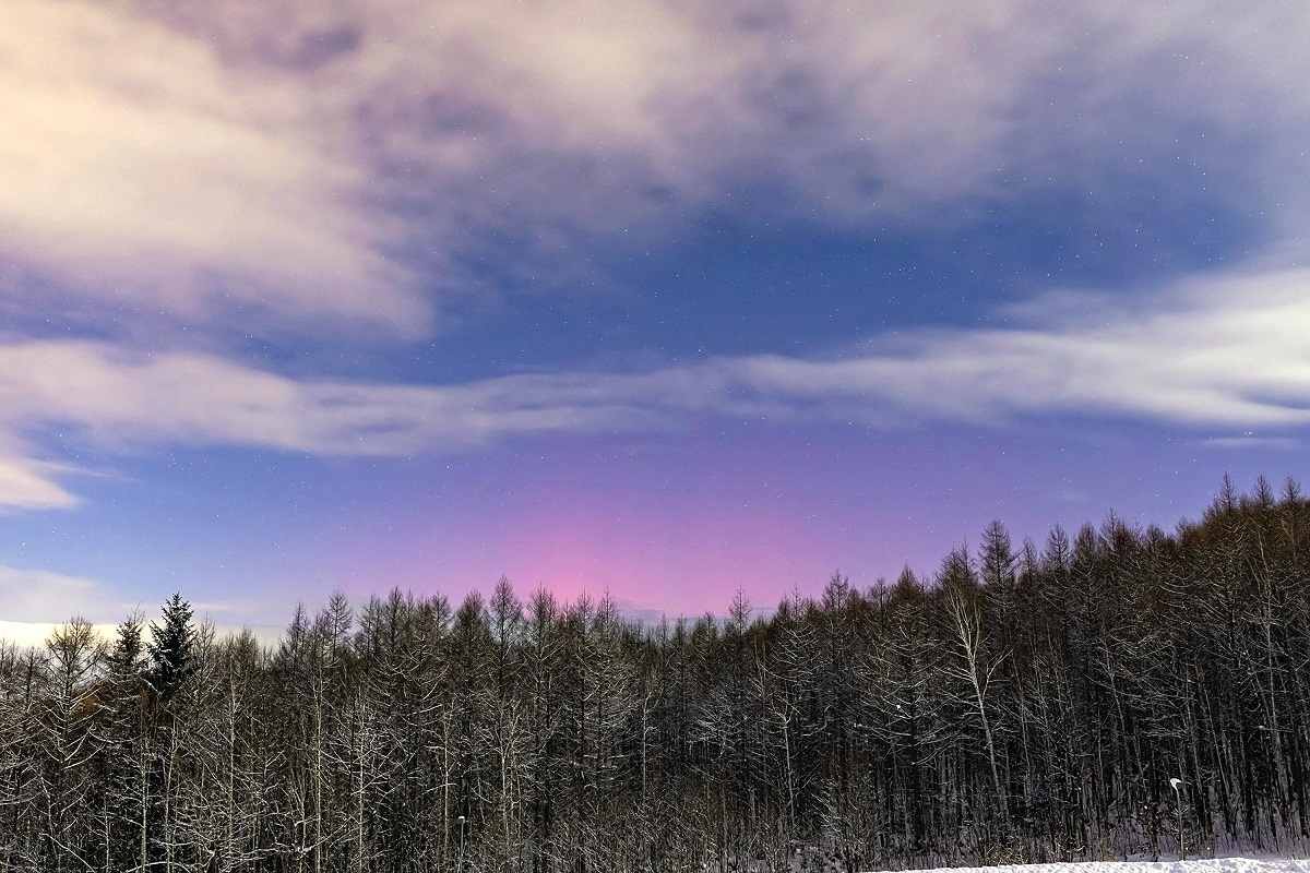 Aurora Observed in Hokkaido