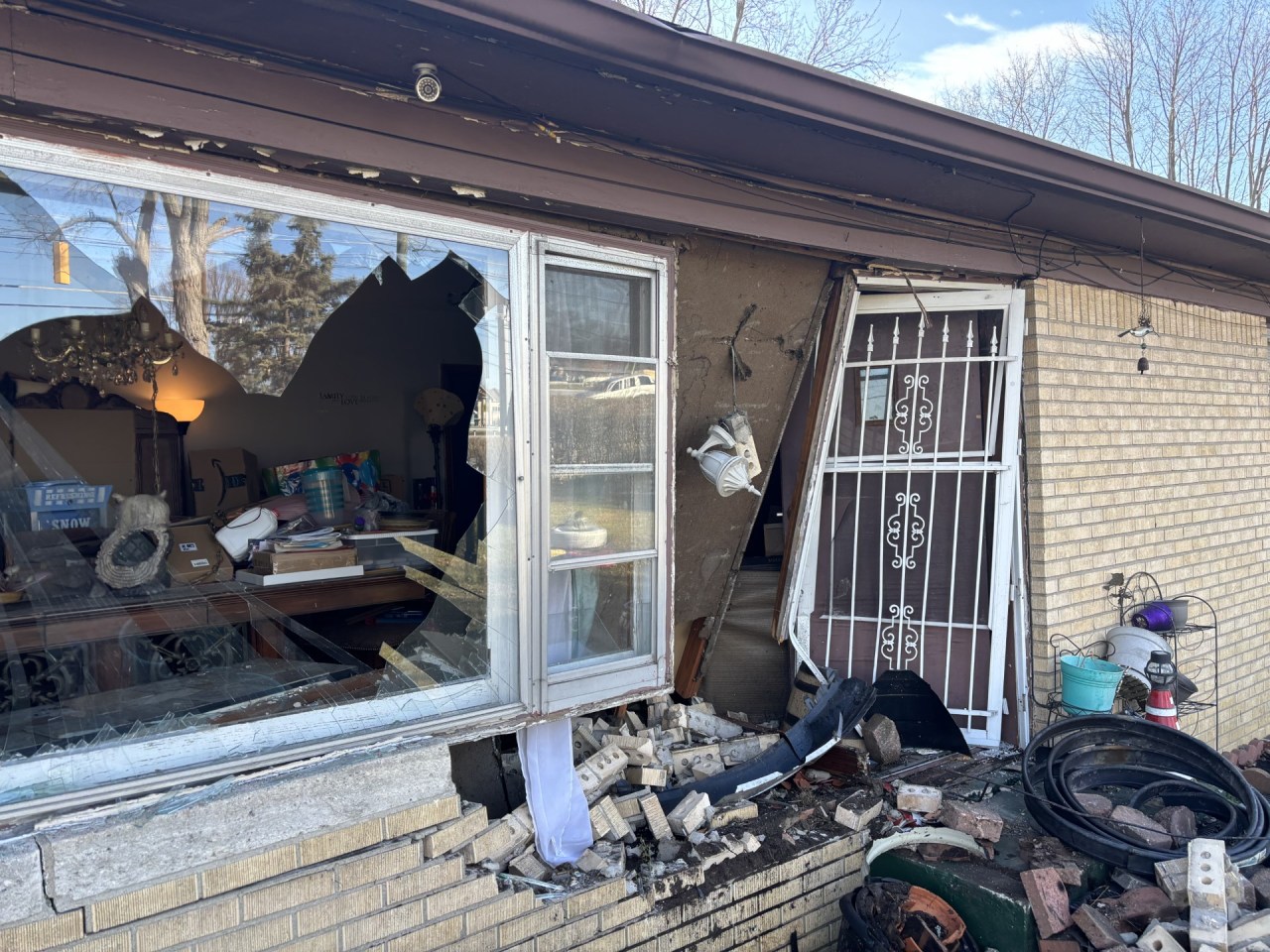 Home hit by car for fourth time, family hoping for guardrail along the road