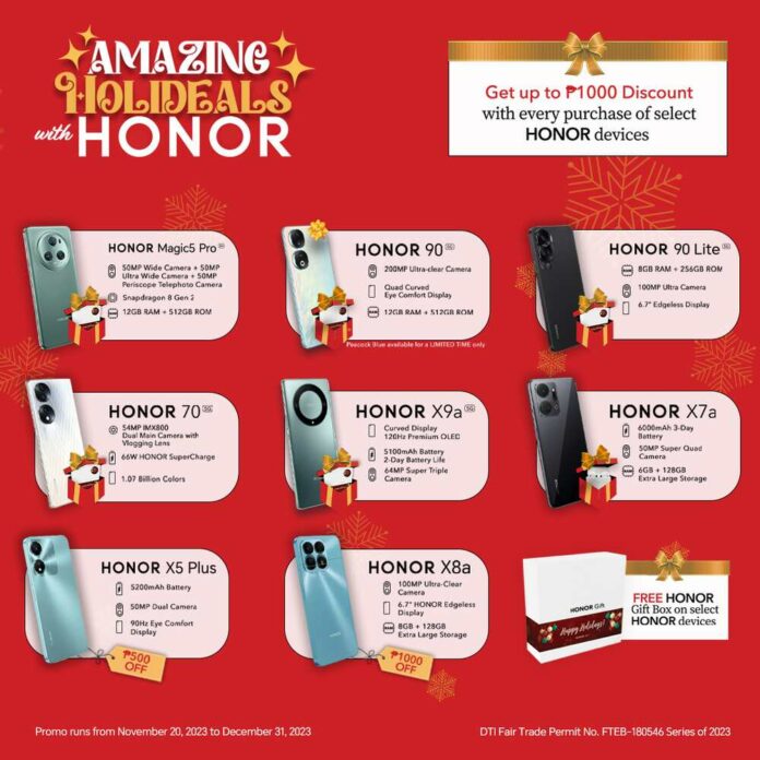 Buy your dream HONOR gadget this December and get a FREE Gif