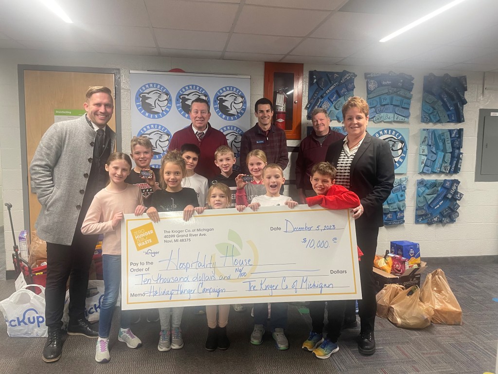 Helping hands: Kroger supports Commerce Elementary School food drive; Priority Health Total Health Foundation announces $375K in grants