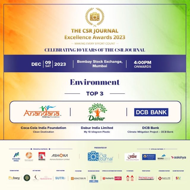 The CSR Journal Excellence Awards 2023: Recognising the top three CSR Projects in Environmental Conservation