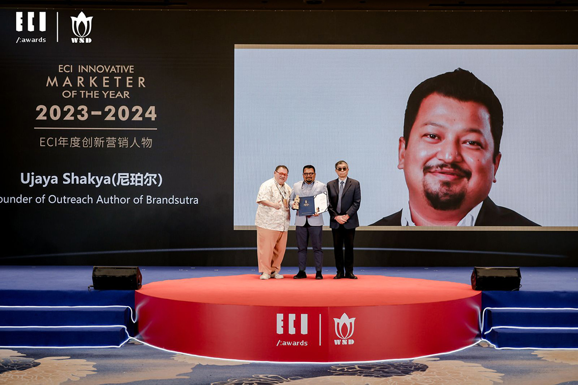 Ujaya Shakya honoured as ECI Innovative Marketer of the Year 2023