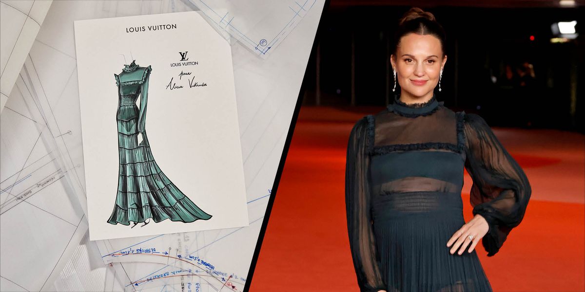 Alicia Vikander’s sheer Louis Vuitton gown took over 400 hours to create