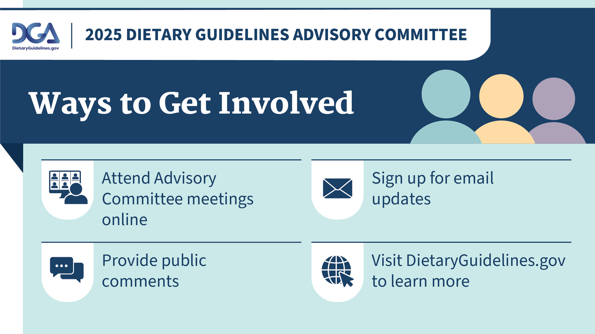 Registration Now Open for Fourth Meeting of the 2025 Dietary Guidelines Advisory Committee