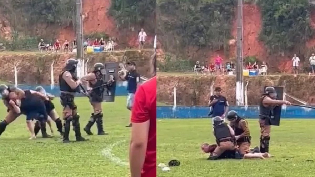 Prefeito se envolve em briga e é preso durante jogo de futebol; veja vídeo