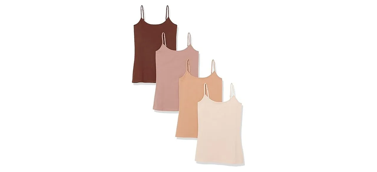 Best Amazon Essentials Women's Slim-Fit Camisole 4-Pack