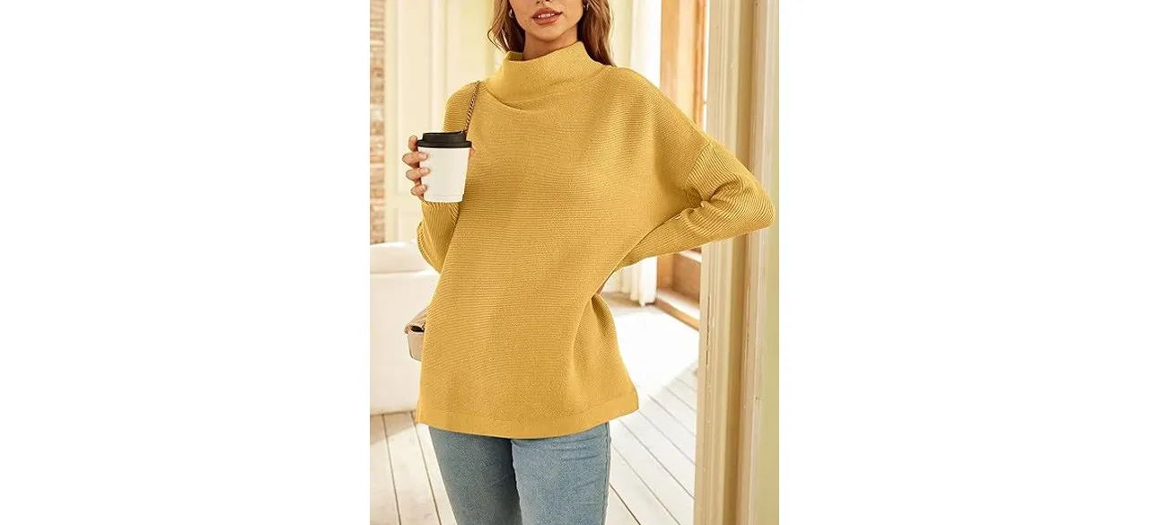 Best Lillusory Women's Mock Turtleneck Sweater