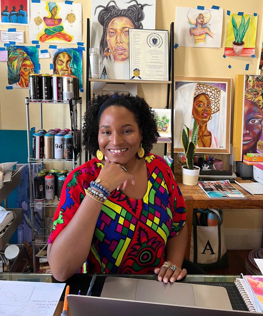 Ayana Mack brings representation to communities of color through her art and healing workshops – The Bay State Banner