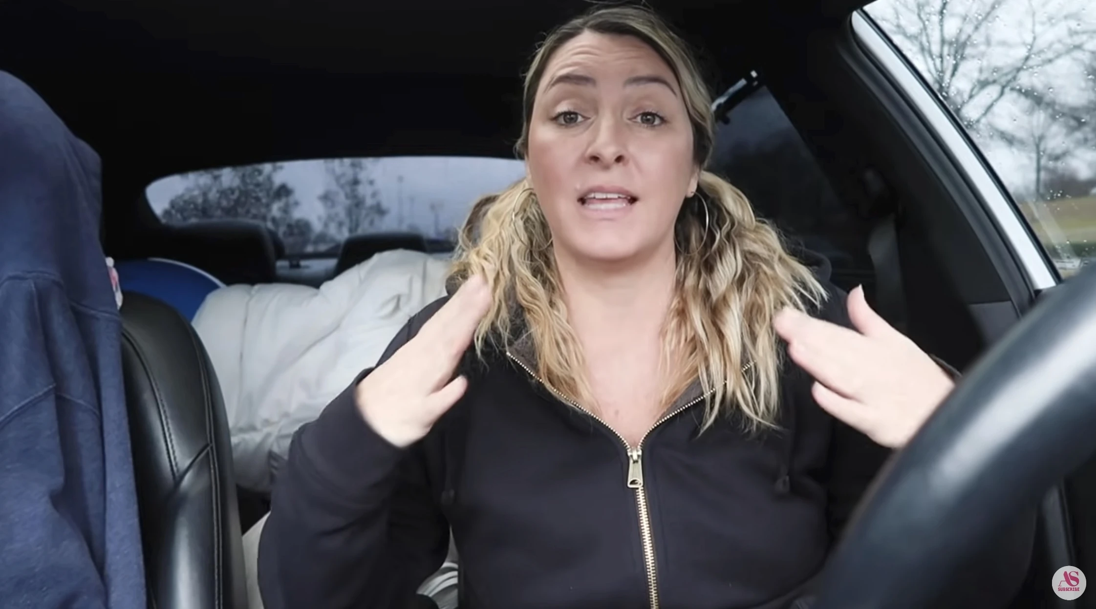 A YouTuber shared tips on how they keep warm in their car during the winter