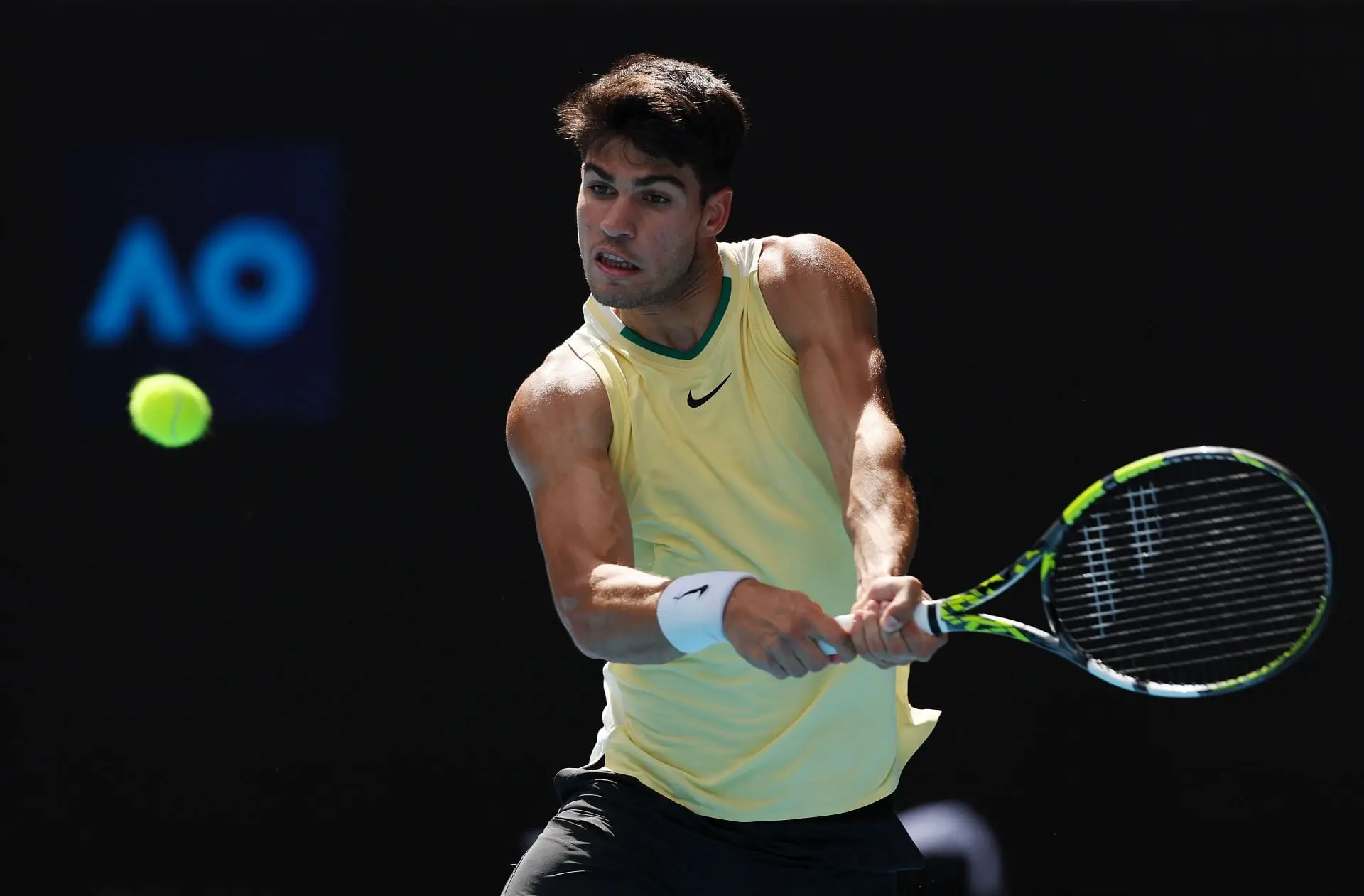 Carlos Alcaraz at the 2024 Australian Open - Getty Images