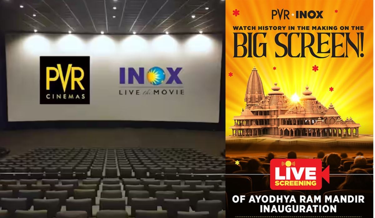 100 रुपए में PVR Inox पर प्राण प्रतिष्ठा की देखें लाइव स्ट्रीमिंग; साथ ही मिलेगा खाना-पीना, नोट करलें ये तारीख और समय |Watch live streaming of Ayodhya Ram Mandir Pran Pratishtha on PVR Inox for Rs 100 note date and time