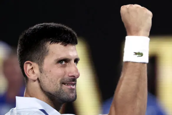 Novak Djokovic after beating Adrian Mannarino.