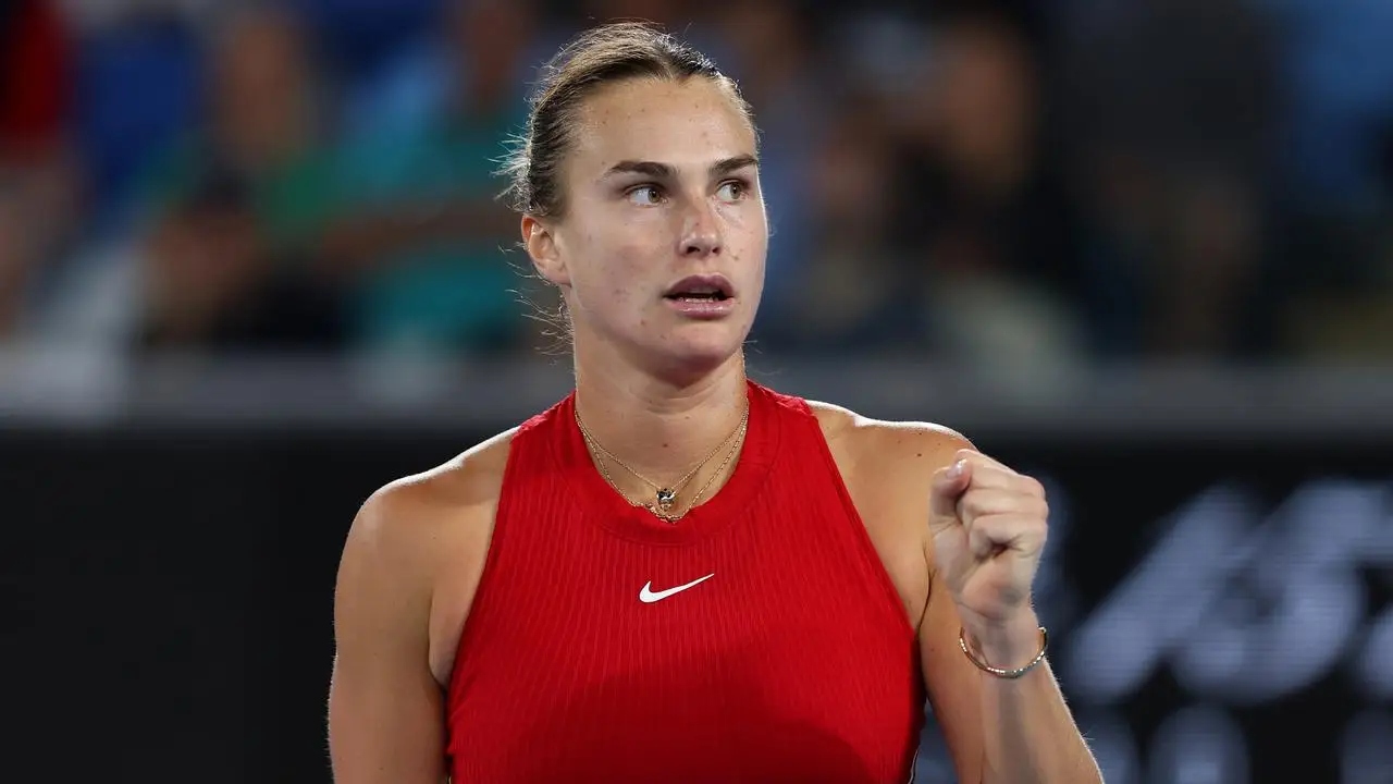 Sabalenka breezed past Amanda Anisimova. (Photo by Phil Walter/Getty Images)