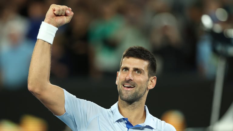 Novak Djokovic wins first 13 games over Mannarino, equals Federer’s major quarterfinal record