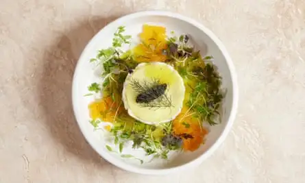 ‘Worth looking at and worth eating’: sea bass tartare.