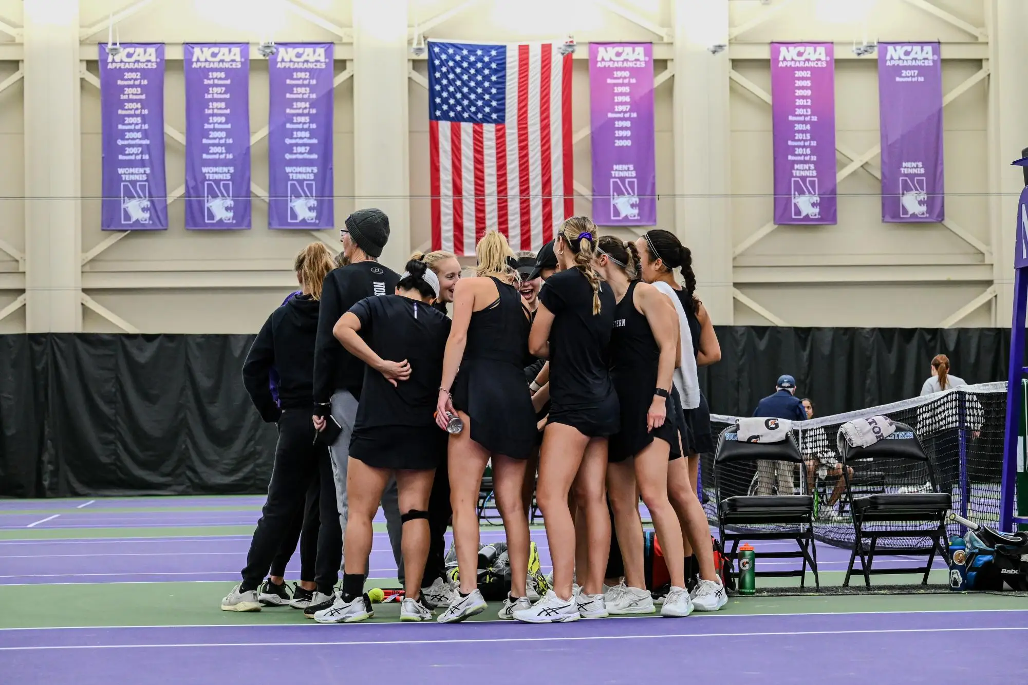 Captured: Northwestern women’s tennis sweeps Eastern Michigan in Saturday doubleheader