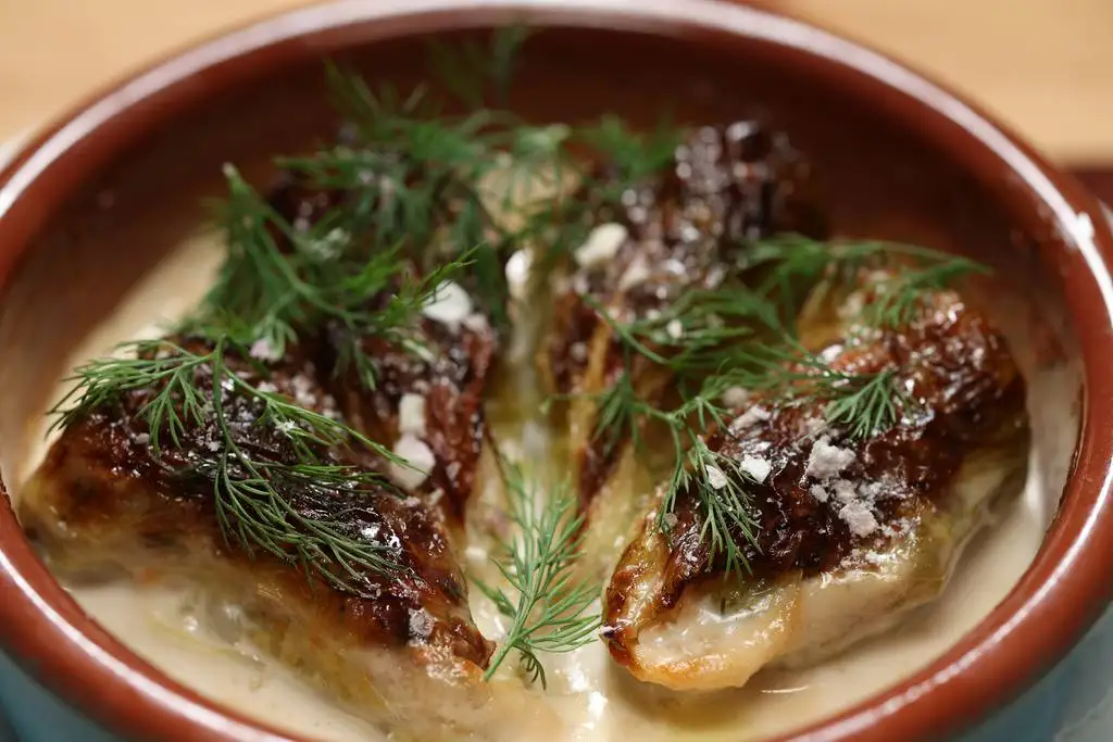 The  holubtsi (cabbage rolls) at Anelya.