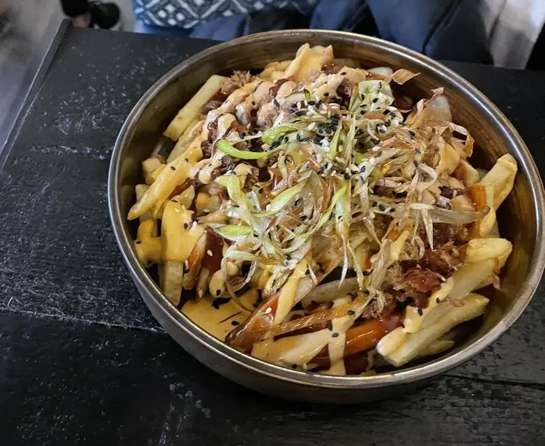 Dirty Duck loaded fries at Street Hawker