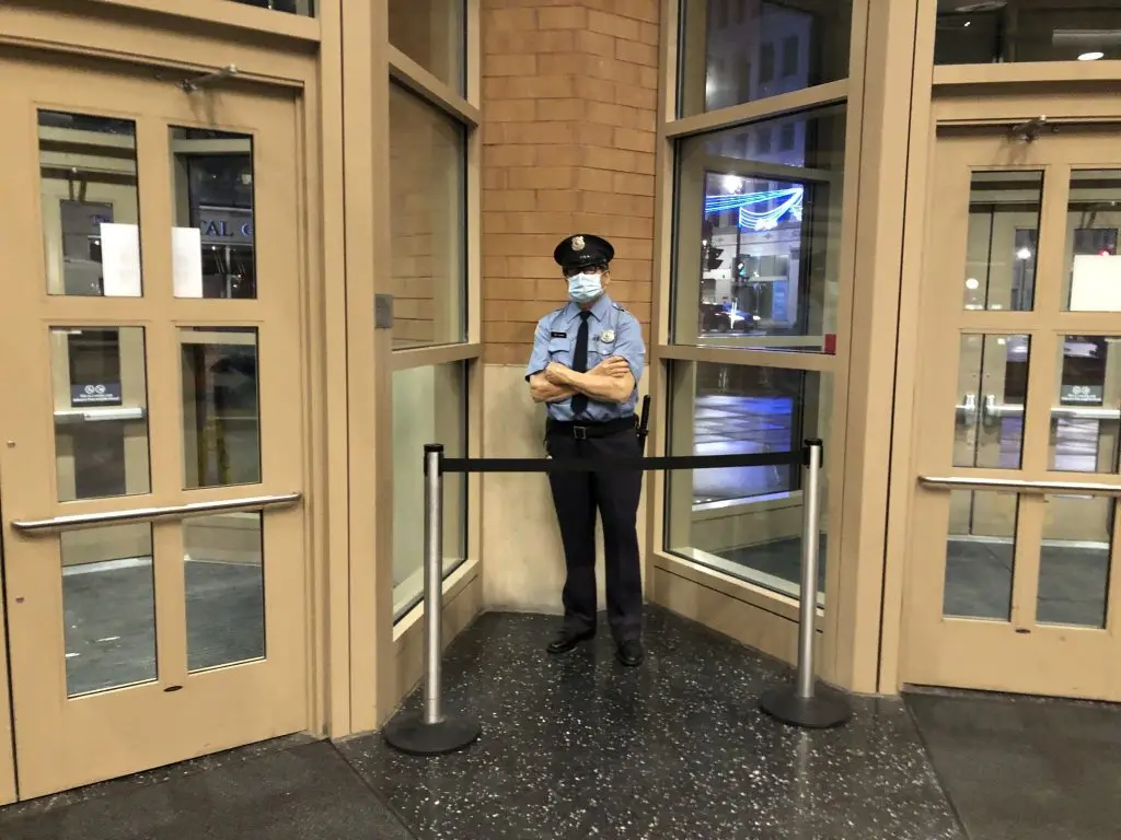 Security Guard by Marc Sijan in 2020. Photo by Jeramey Jannene.