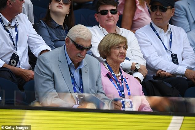 Defiant Margaret Court attends the Australian Open