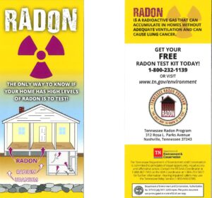 Free Radon Kits With TN Department Of Environment And Conservation