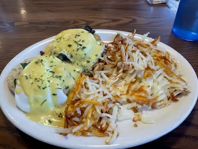 The Florentine eggs benedict at Clocktower Cafe in Springfield, IL.