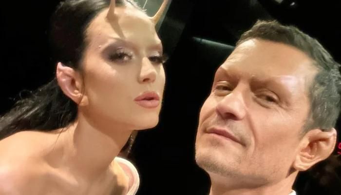 Katy Perry and Orlando Bloom Take on Prosthetic-Galactic Outfits Together