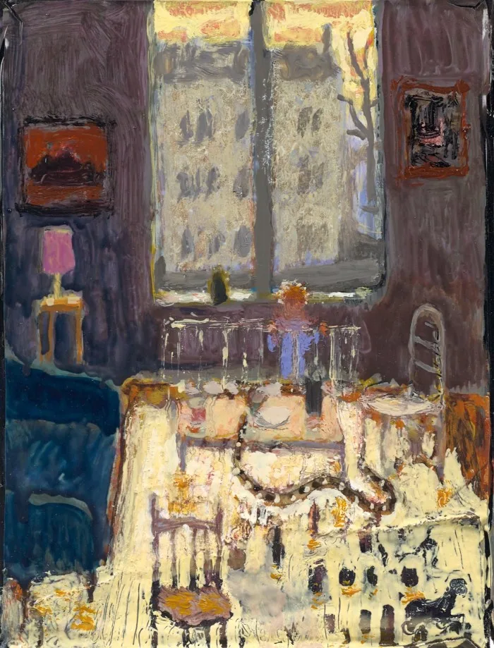 A snake came to my coffee table on a hot, hot day to drink there, 2023, by Cranston