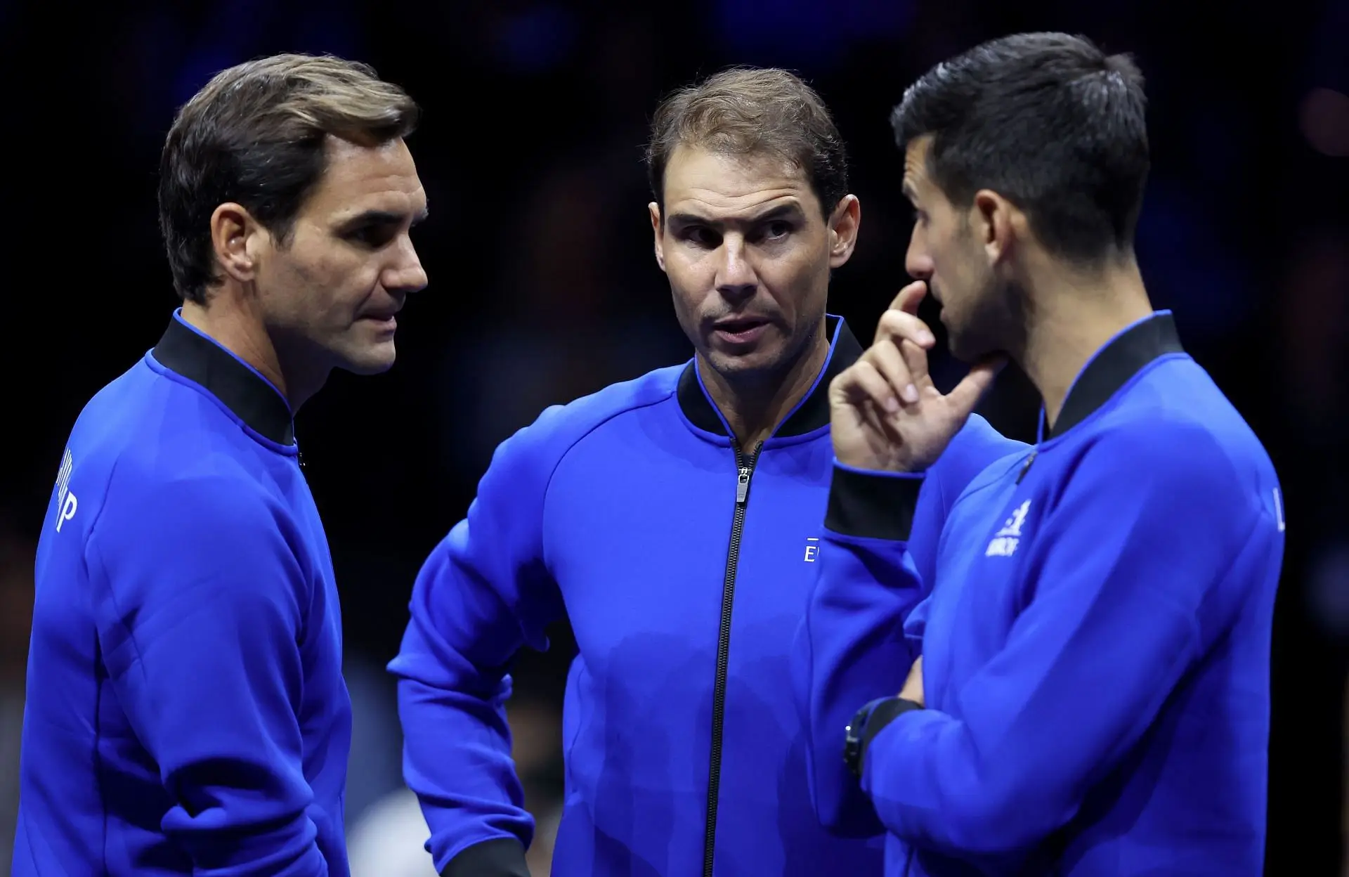 Roger Federer, Rafael Nadal, and Novak Djokovic 