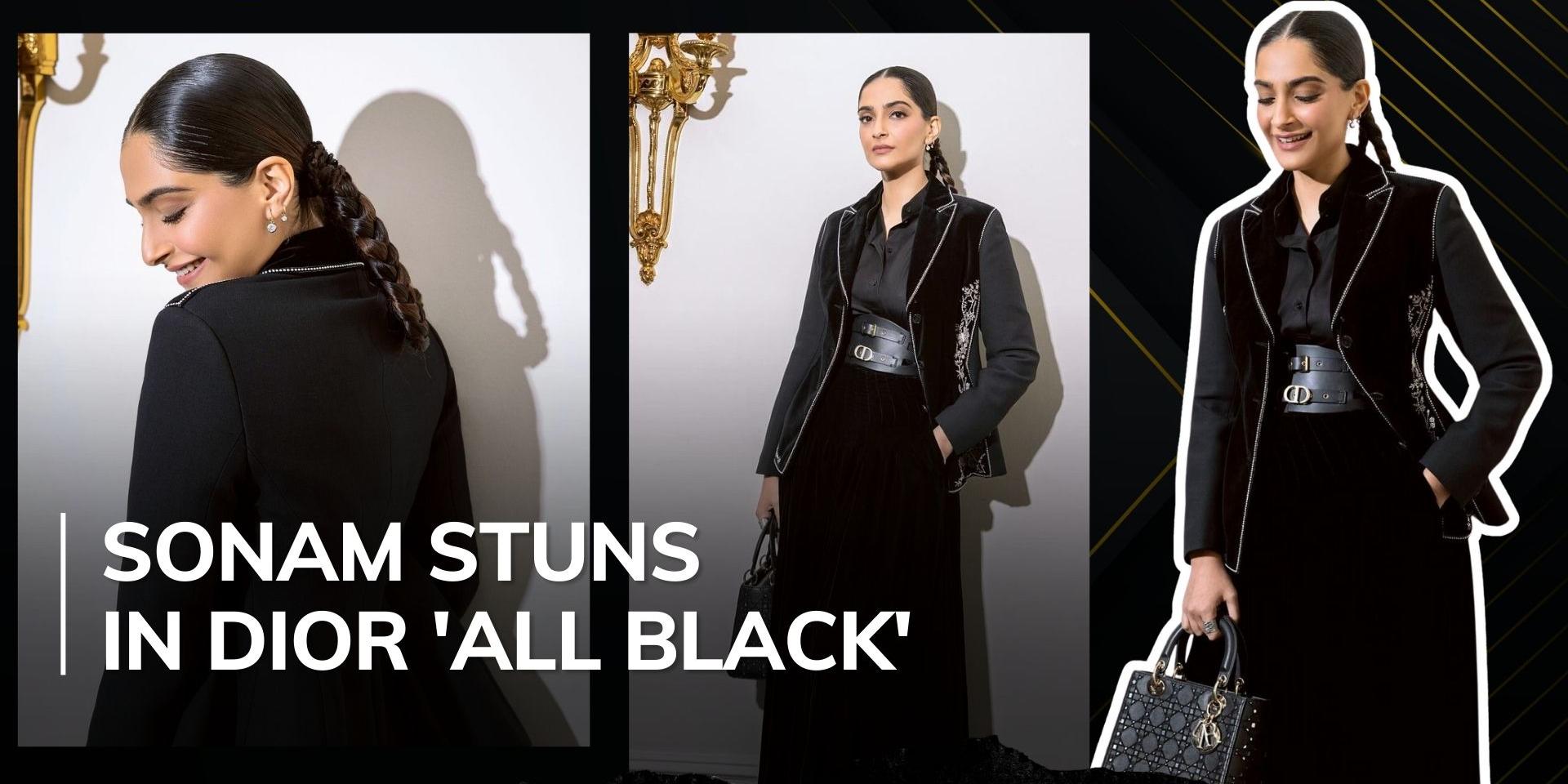 Sonam Kapoor steals the spotlight at Dior‘s Paris Haute Couture Week in striking all-black ensemble