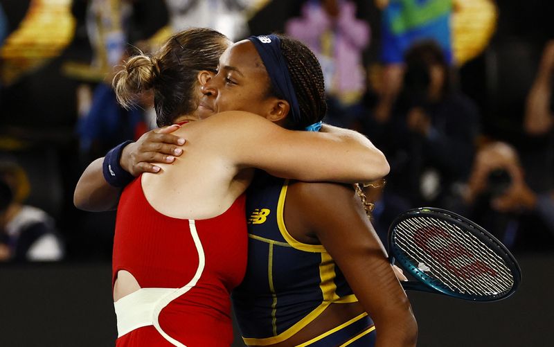 Tennis-Superb Sabalenka beats Gauff to reach Australian Open final