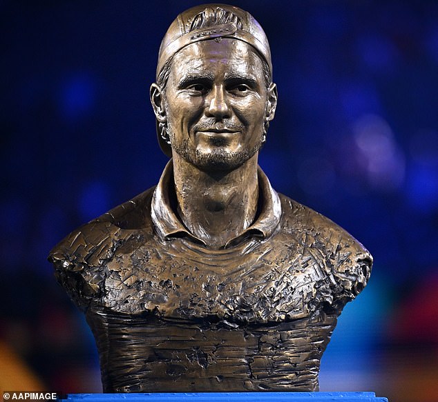 Can YOU guess who this tennis icon is from Hall of Fame bronze bust?