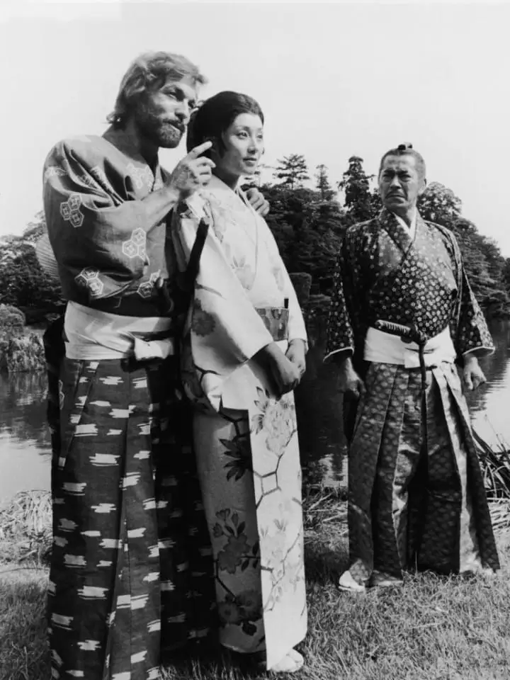 Richard Chamberlain, Toshiro Mifune, and Yoko Shimada are pictured in 'Shogun' Richard Chamberlain, Toshiro Mifune, and Yoko Shimada are pictured in 'Shogun'