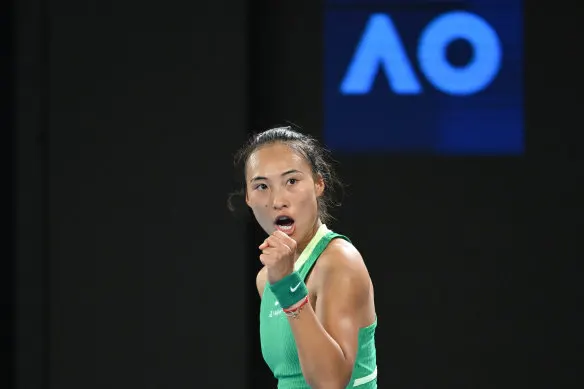 Qinwen Zheng advanced to her maiden grand slam final with a straight-sets win over Ukrainian qualifier Dayana Yastremska.